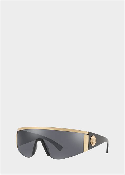 versace gray tribute visor sunglasses|Sunglasses and Shades .